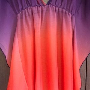 Vibrant Bathing Cover Up. Vacation Ready